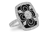 A009-32687: LDS ONYX & DIA RG .44 TW
