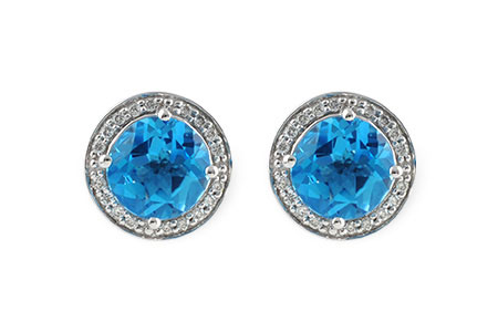 A196-58178: EARR 4.22 BLUE TOPAZ 4.41 TGW