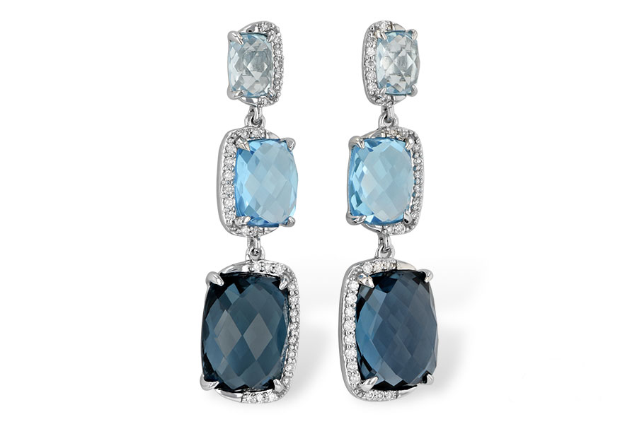 A197-52687: EARR 12.37 BLUE TOPAZ 12.66 TGW