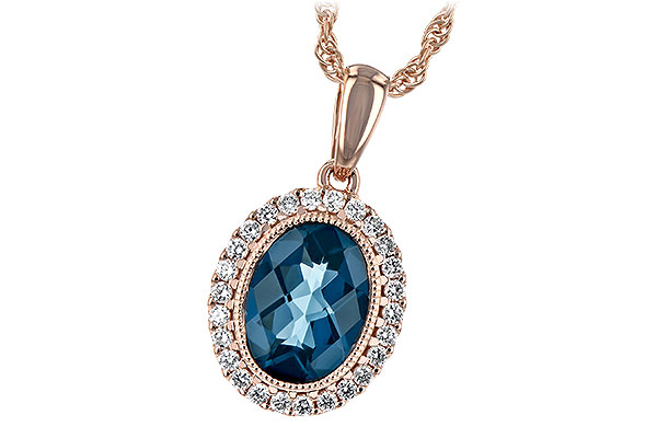 A198-38105: NECK 1.28 LONDON BLUE TOPAZ 1.41 TGW