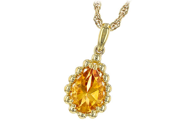 A198-40887: NECKLACE 1.06 CT CITRINE