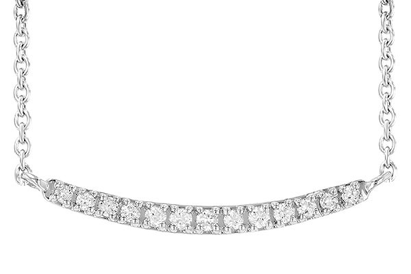 A199-33587: NECKLACE .10 TW (13 STONES)