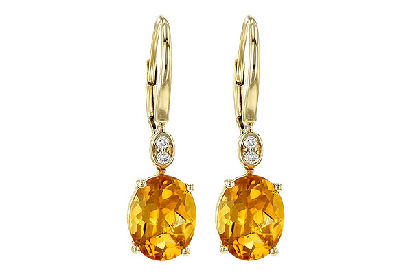 A199-36278: EARR 3.20 TW CITRINE 3.25 TGW (9x7MM CIT)