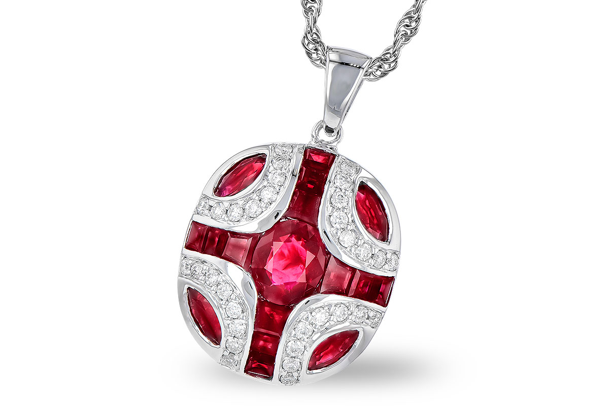 A282-91769: NECK 1.64 TW RUBY 1.80 TGW