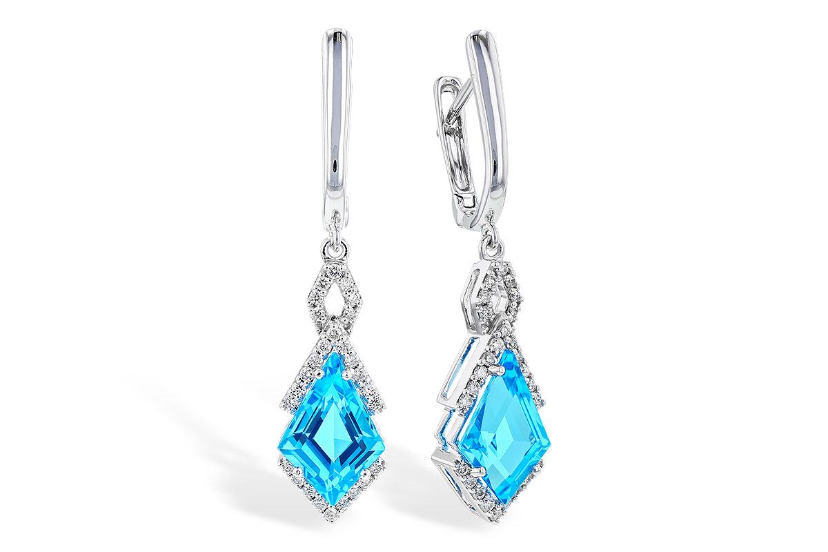 A282-93587: EARR 2.72 TW BLUE TOPAZ 2.90 TGW