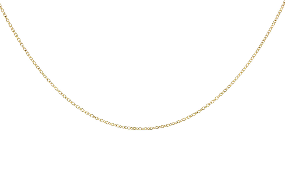 A282-98123: CABLE CHAIN (24IN, 1.3MM, 14KT, LOBSTER CLASP)