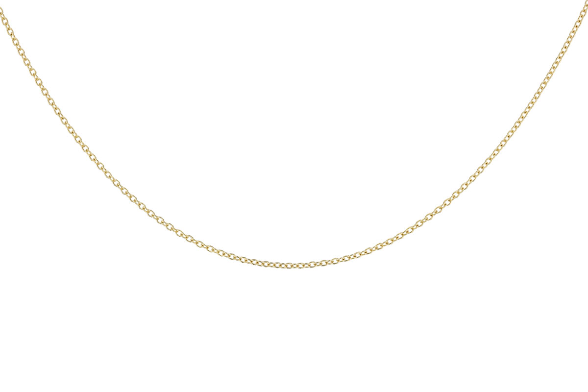 A282-98123: CABLE CHAIN (24IN, 1.3MM, 14KT, LOBSTER CLASP)