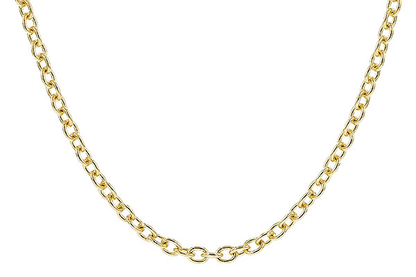A282-98123: CABLE CHAIN (24", 1.3MM, 14KT, LOBSTER CLASP)