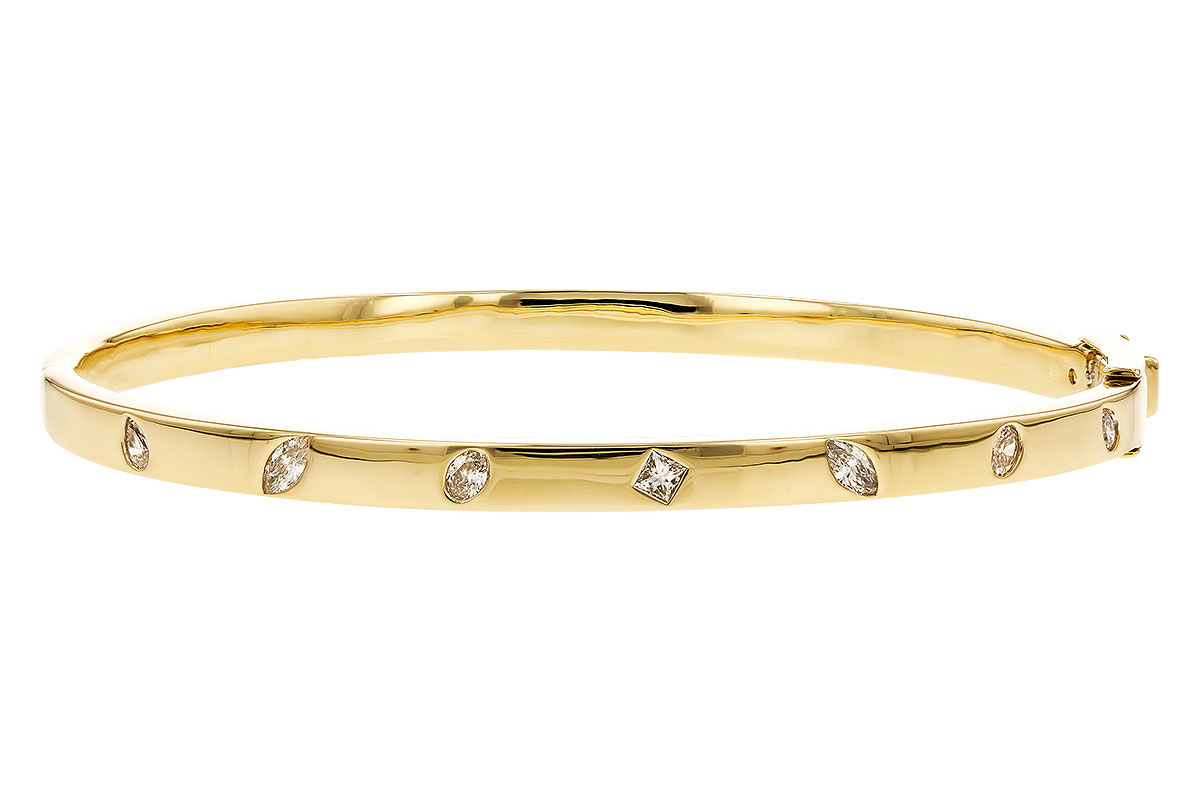 A282-98132: BANGLE .35 TW FANCY CUT DIAMONDS