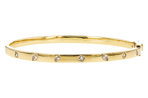 A282-98132: BANGLE .35 TW FANCY CUT DIAMONDS