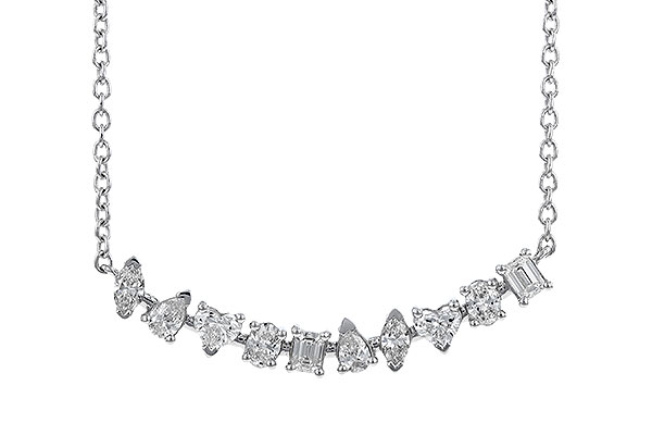 A282-98141: NECKLACE .70 TW FANCY CUT DIAS (18")