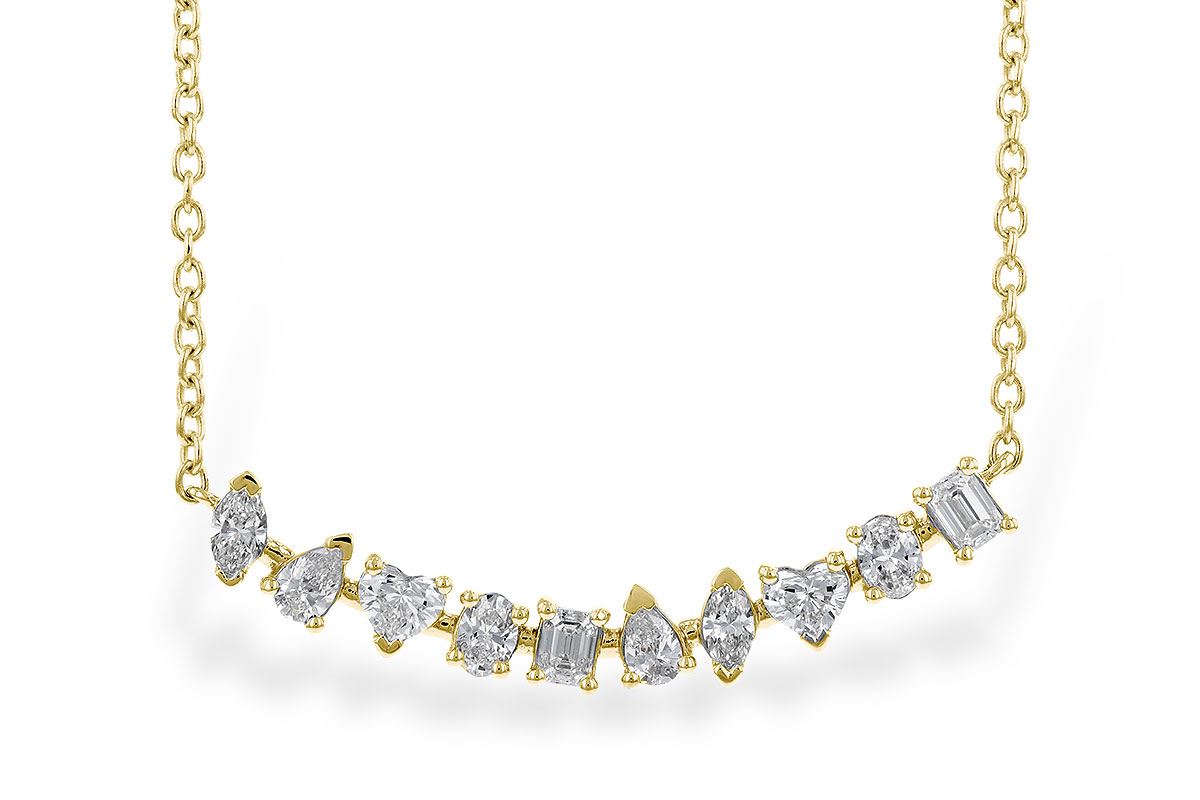 A282-98141: NECKLACE .70 TW FANCY CUT DIAS (18")