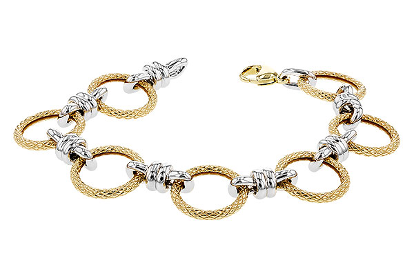 A282-99023: PLAIN GOLD BRACELET (7.25")