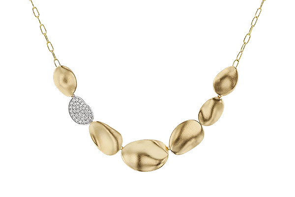 A283-83623: NECKLACE .38 TW (18")