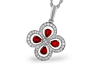 A283-84505: NECKLACE .68 RUBY TW .96 TGW