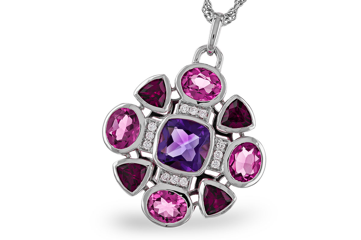 A283-85369: NECKLACE 2.76 SEMI-PREC (AM,GT,PT) 2.82 TGW