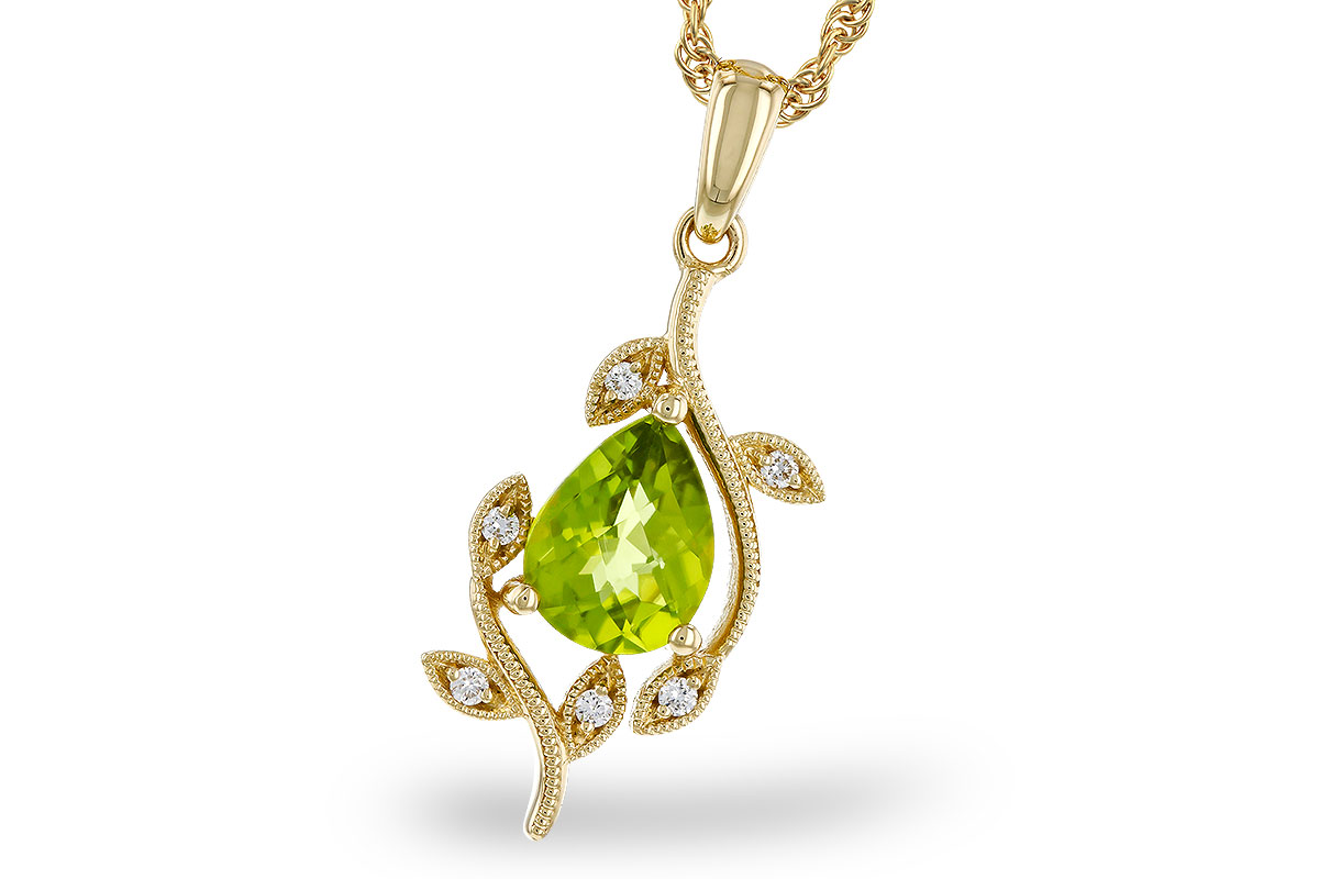 A283-85405: NECKLACE 1.16 PERIDOT 1.21 TGW (8x6MM PER)