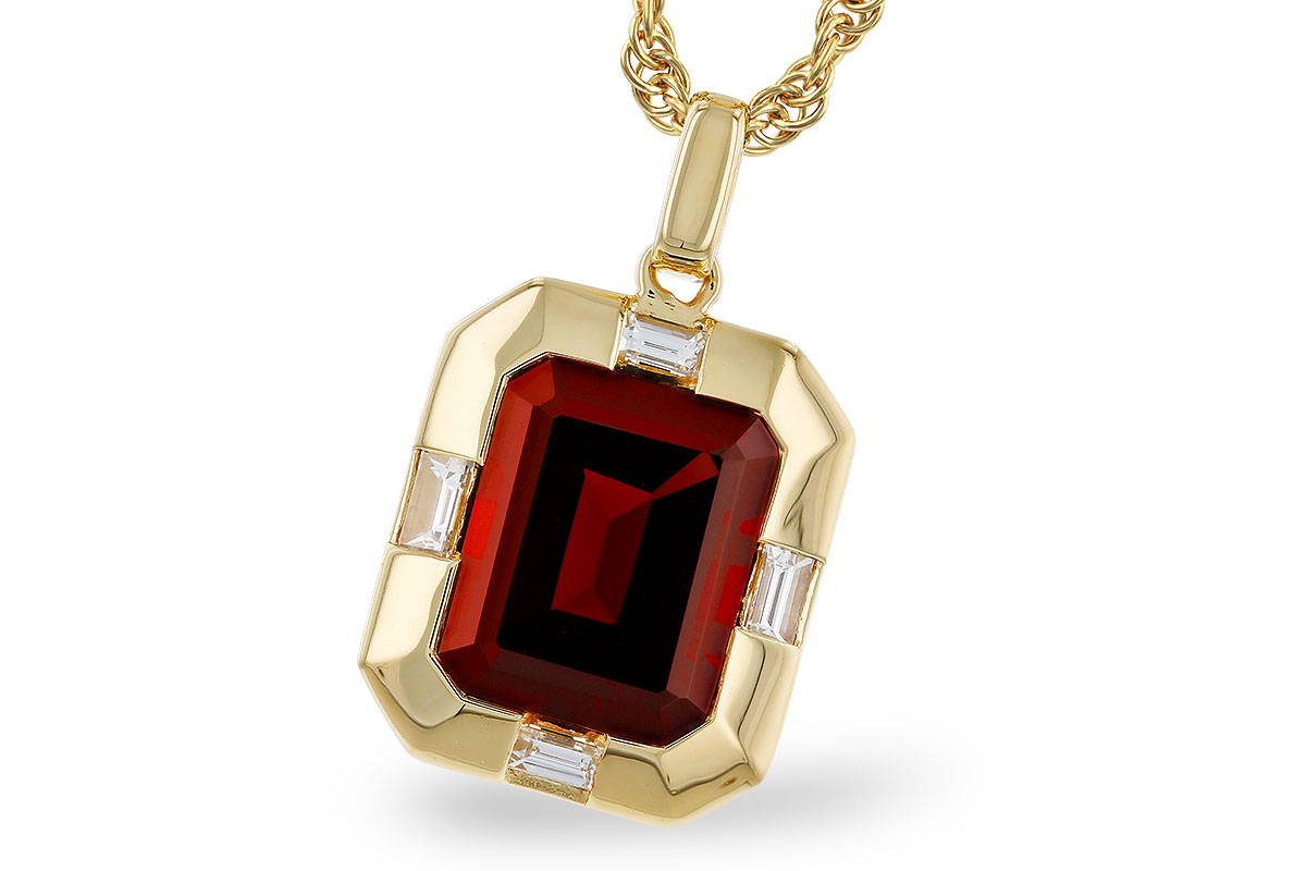 A283-86332: NECKLACE 3.65 GARNET 3.82 TGW (10x8MM GAR)