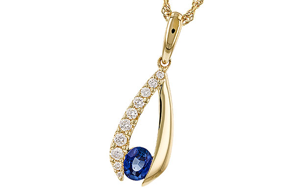 A283-88096: NECKLACE .38 SAPP .54 TGW (5x4 SAPP)