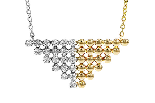 A283-88178: NECKLACE .37 TW (18")
