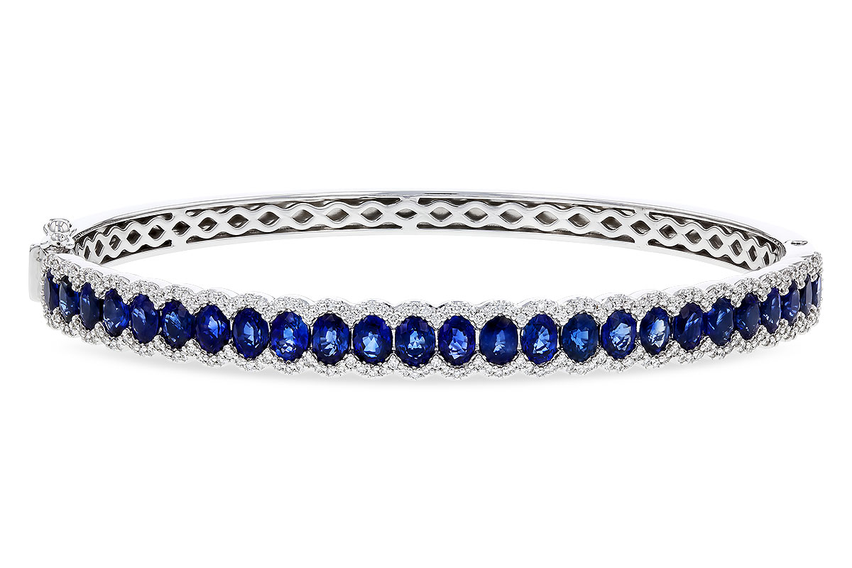 A283-89923: BANGLE 5.09 TW SAPPHIRE 5.65 TGW