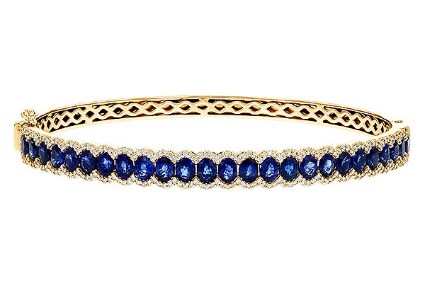 A283-89923: BANGLE 5.09 TW SAPPHIRE 5.65 TGW