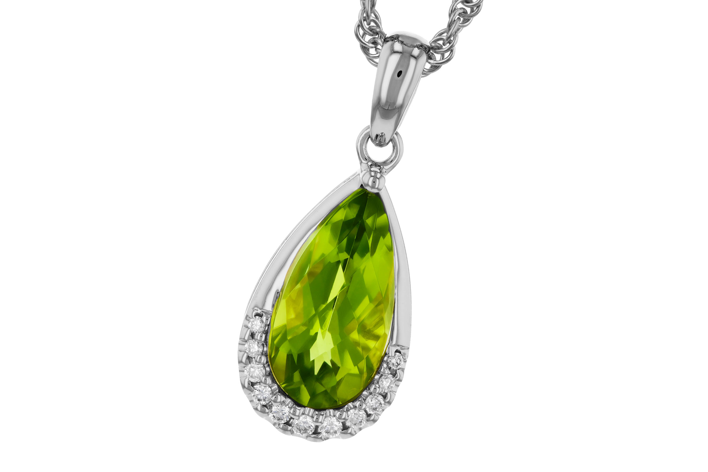 A284-75378: NECK 1.94 PERIDOT 2.00 TGW (12x6MM PS)