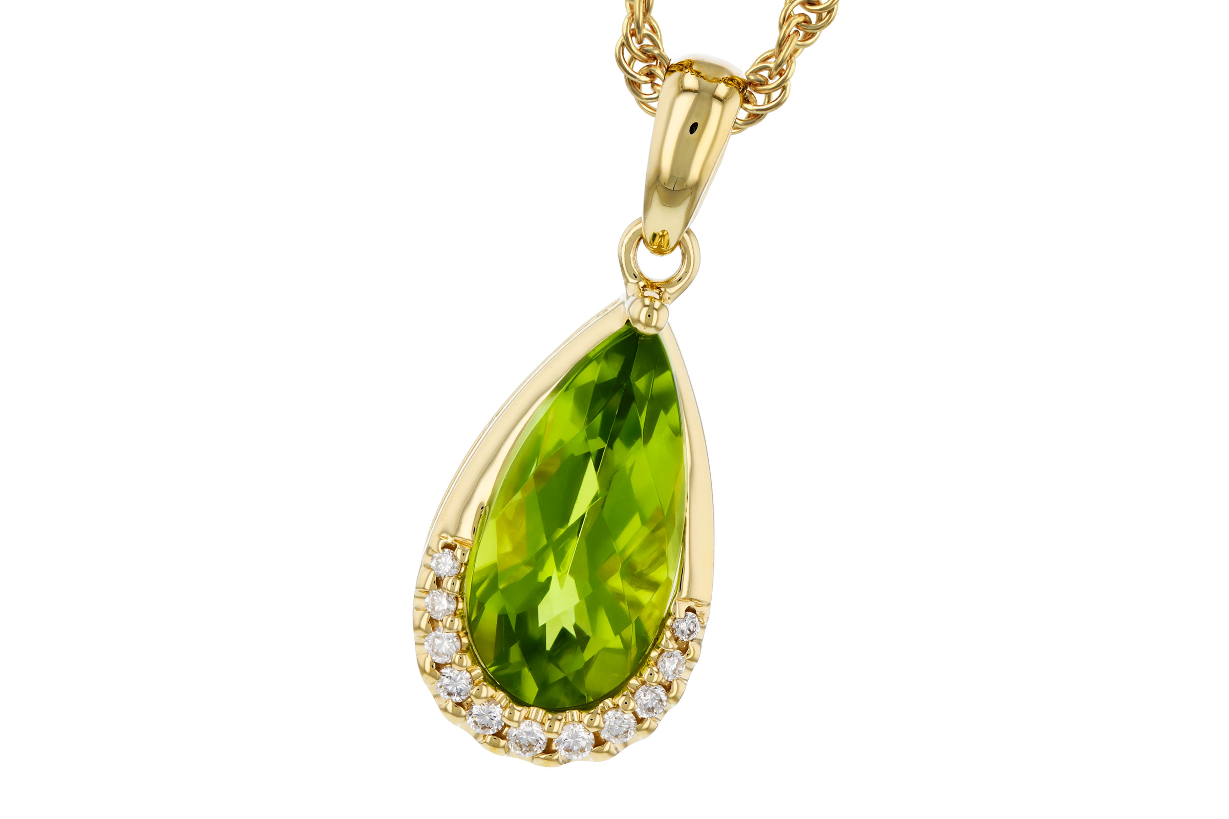 A284-75378: NECK 1.94 PERIDOT 2.00 TGW (12x6MM PS)