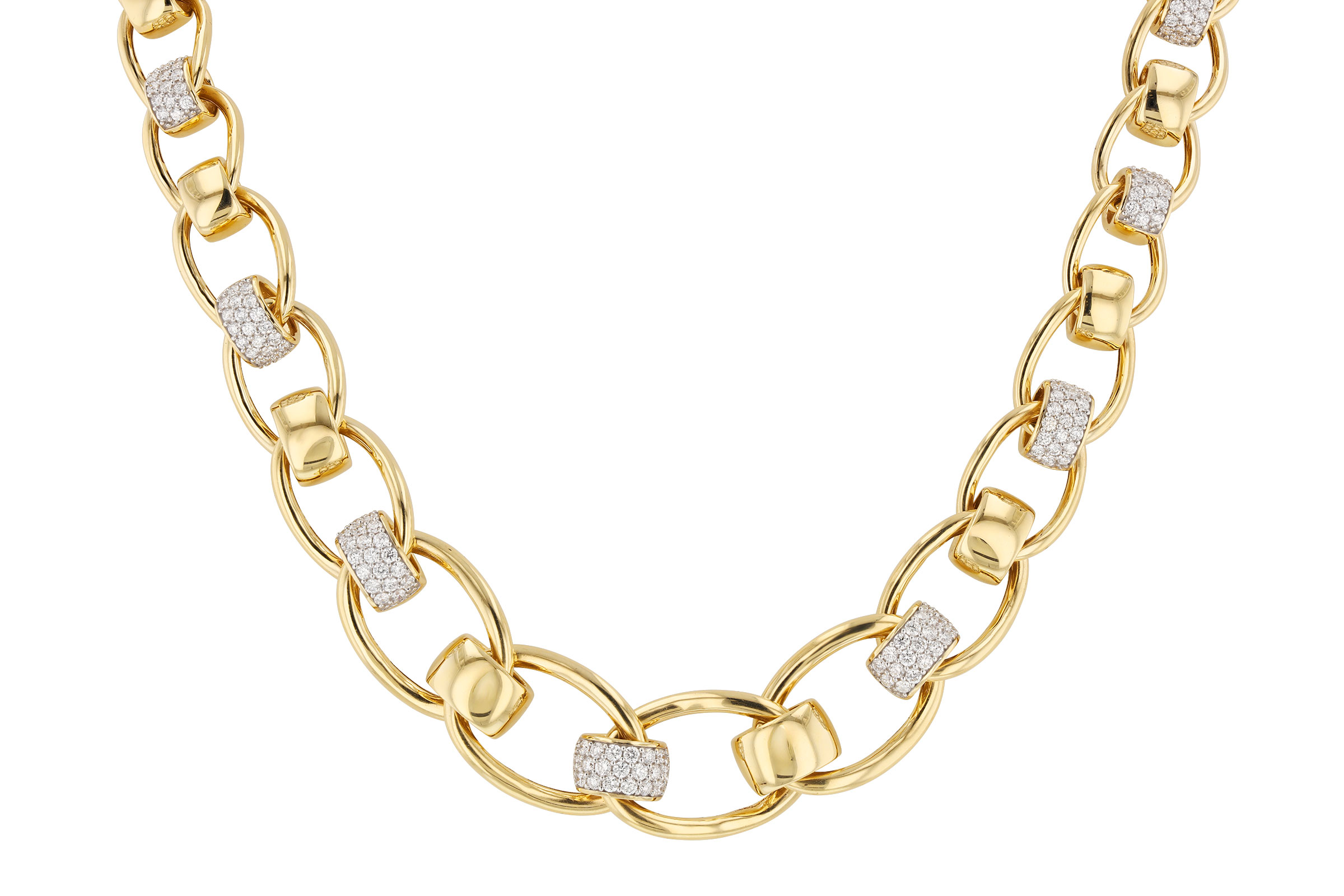 A284-75441: NECKLACE 2.00 TW (17")