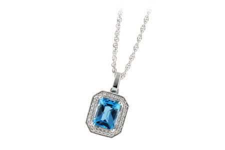 B196-58114: NECK 1.75 BLUE TOPAZ 1.86 TGW