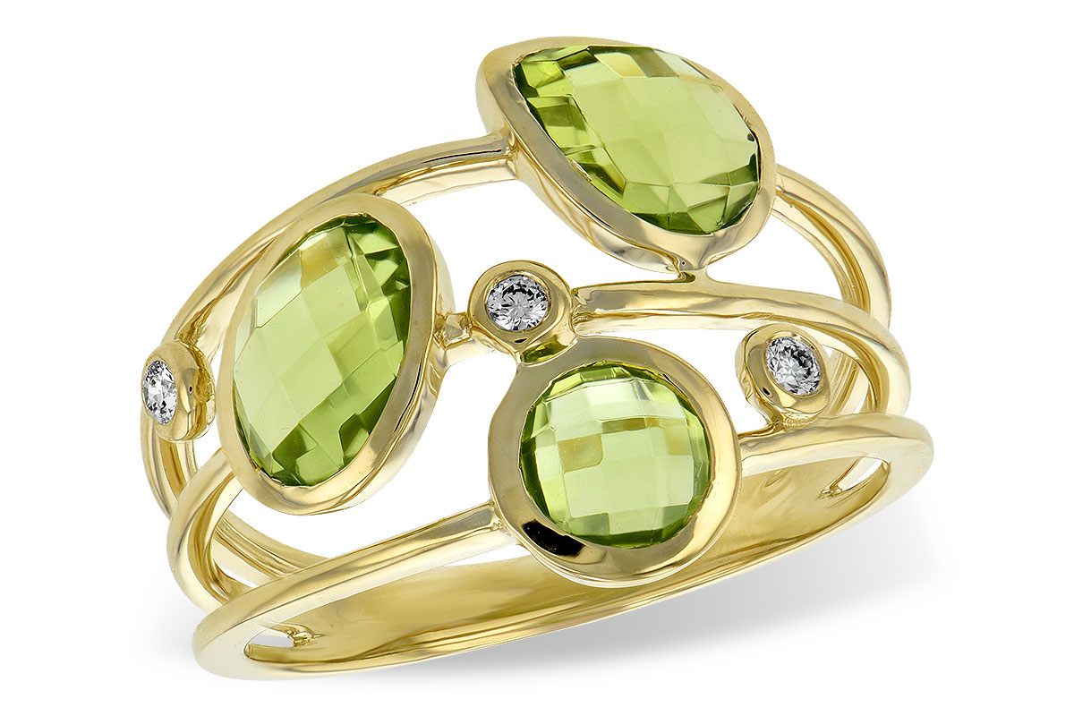 B198-40887: LDS RG 2.45 PERIDOT 2.50 TGW