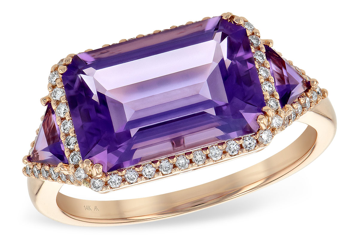 B199-29041: LDS RG 3.48 TW AMETHYST 3.70 TGW (12x8MM)