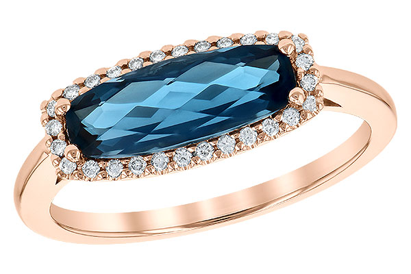 B199-32714: LDS RG 1.79 LONDON BLUE TOPAZ 1.90 TGW