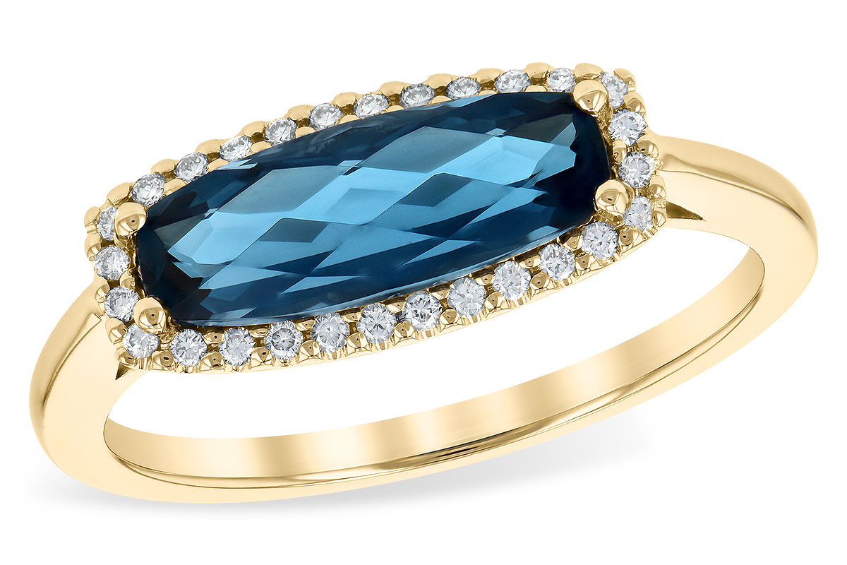 B199-32714: LDS RG 1.79 LONDON BLUE TOPAZ 1.90 TGW