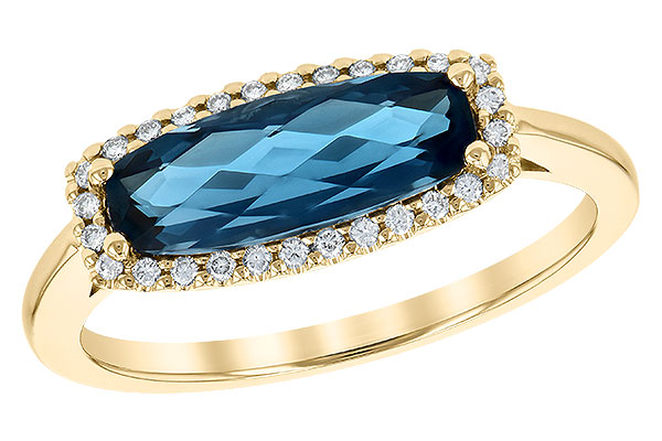 B199-32714: LDS RG 1.79 LONDON BLUE TOPAZ 1.90 TGW