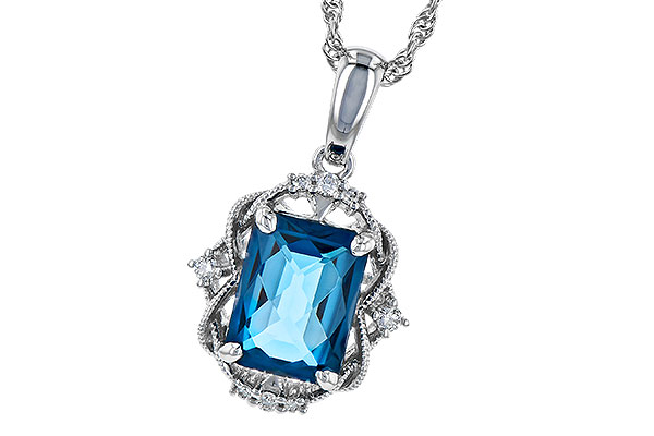 B282-03578: NECK 1.68 LONDON BLUE TOPAZ 1.73 TGW (8x6MM LBT)