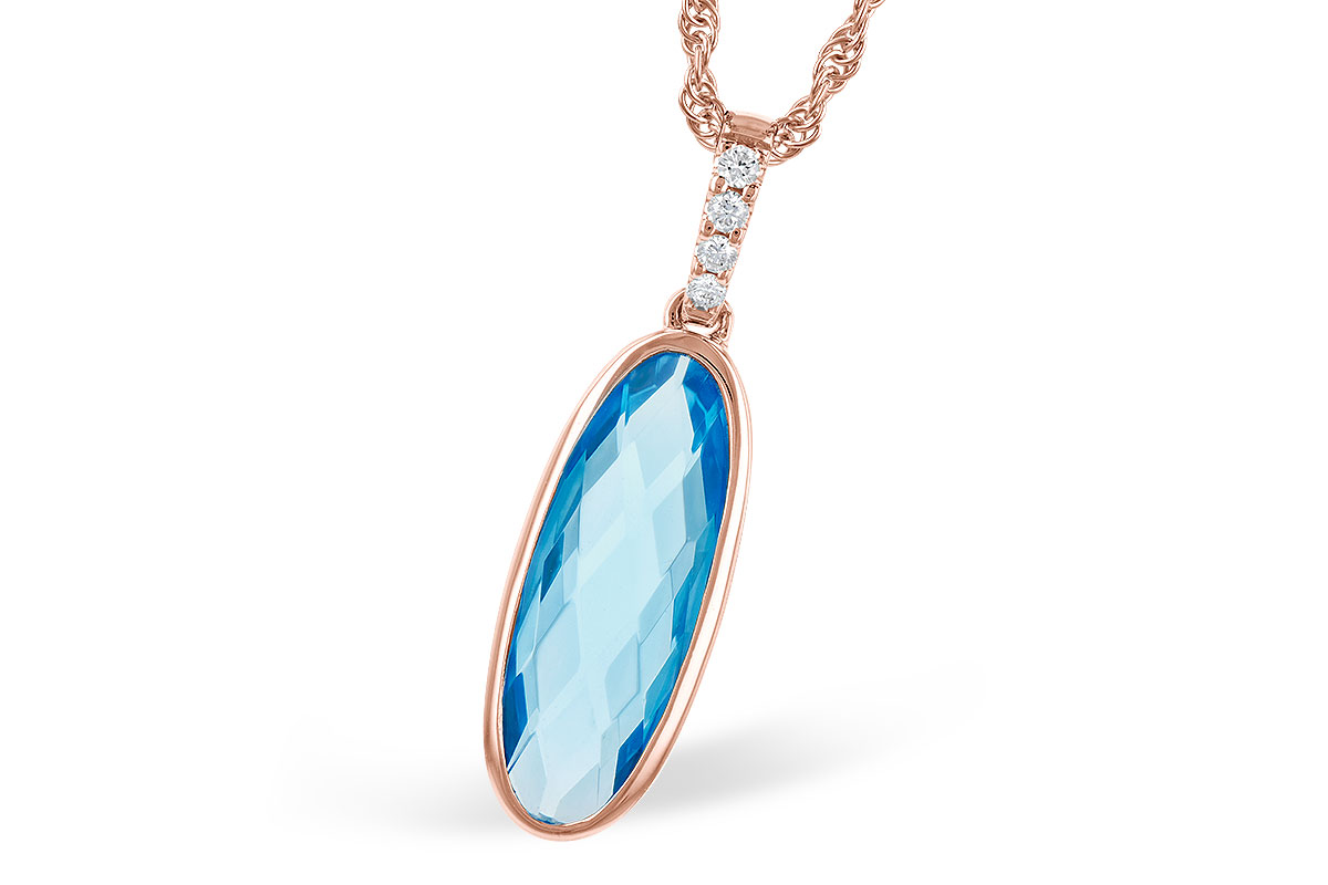 B282-03605: NECK 1.90 BLUE TOPAZ 1.93 TGW