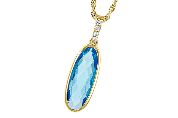 B282-03605: NECK 1.90 BLUE TOPAZ 1.93 TGW