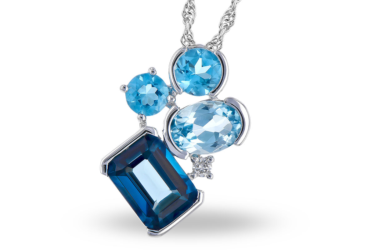 B282-07232: NECK 3.08 BLUE TOPAZ TW 3.11 TGW