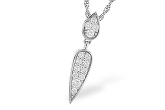 B282-09078: NECKLACE .25 TW