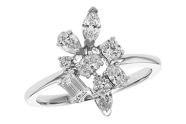 B282-99087: LDS DIA RG .75 TW FANCY CUT DIAMONDS