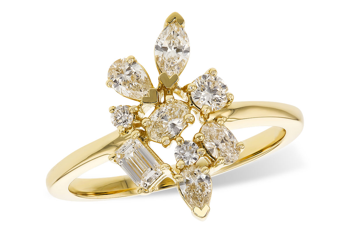 B282-99087: LDS DIA RG .75 TW FANCY CUT DIAMONDS