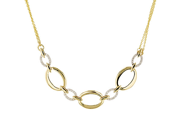 B283-83559: NECKLACE .50 TW (18")