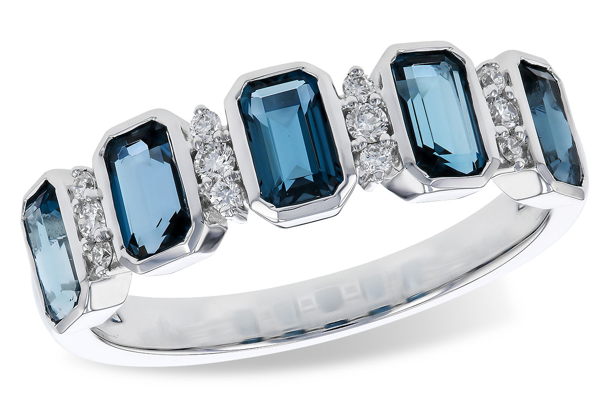 B283-85396: LDS RG 1.46 TW LONDON BLUE TOPAZ 1.58 TGW