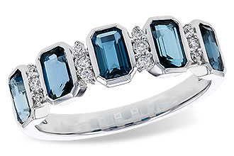 B283-85396: LDS RG 1.46 TW LONDON BLUE TOPAZ 1.58 TGW
