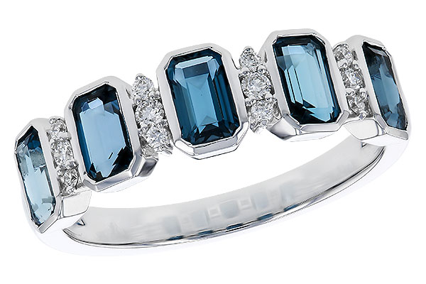 B283-85396: LDS RG 1.46 TW LONDON BLUE TOPAZ 1.58 TGW