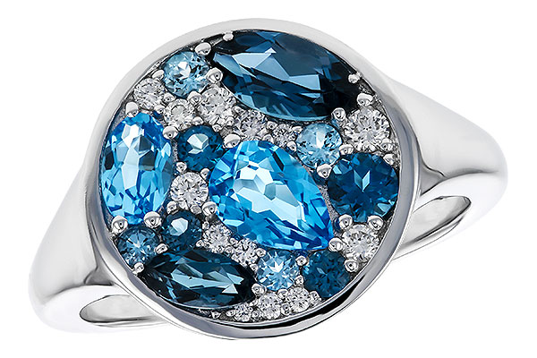 B283-86305: LDS RG 1.80 TW BLUE TOPAZ 1.96 TGW