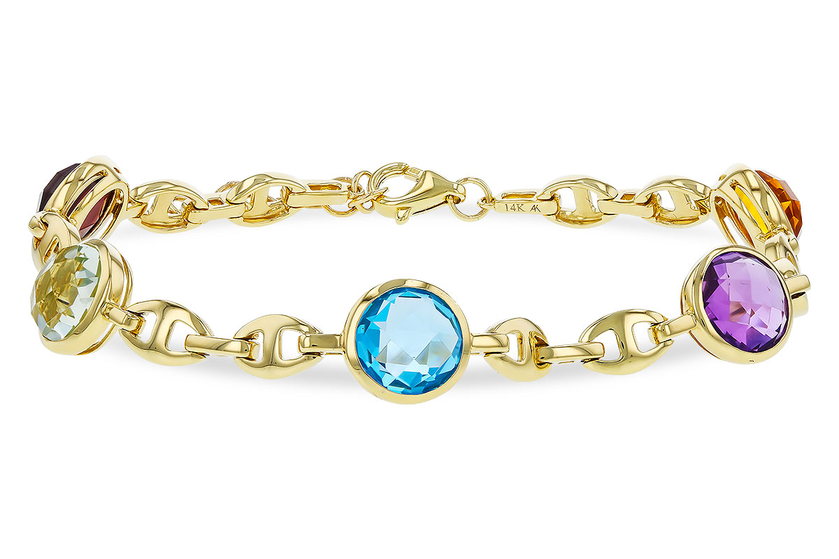 B283-86314: BRACELET 7.09 TW SEMI-PREC (GT,CIT,AMY,G.AMY,BT)