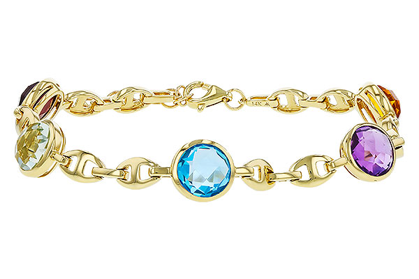 B283-86314: BRACELET 7.09 TW SEMI-PREC (GT,CIT,AMY,G.AMY,BT)