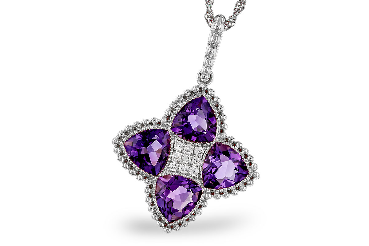 B283-87187: NECKLACE 2.22 AMETHYST 2.28 TGW